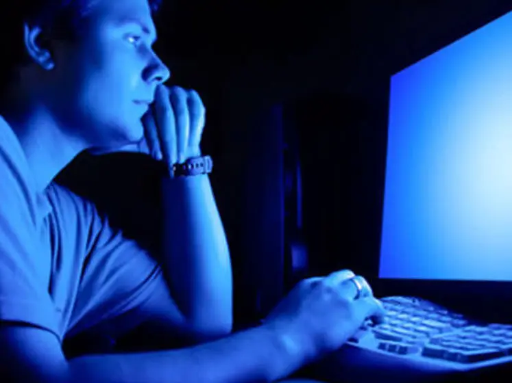 Blauw beeldlicht blokkeren